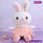 عروسک خرگوش صورتی دامن توری | 160428/1