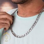 زنجیر فیگارو نقره ای 10 میل | H 112/3