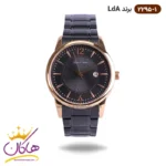 ساعت ال دی ای مشکی قاب رزگلد کد 2295/1 | لویجی د آنا LDA