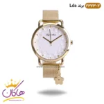 ساعت زنانه ال دی ای بند حصیری طلایی گلدار 2323/2 | لویجی د آنا LDA