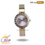 ساعت زنانه ال دی ای طلایی نگین مربعی 2325/1 | لویجی د آنا LDA