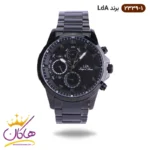ساعت ال دی ای فلزی مشکی کد 2339/1 | لویجی د آنا LDA