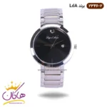 ساعت ال دی ای تمام نقره ای تک نگین کد 2346/2 | لویجی د آنا LDA