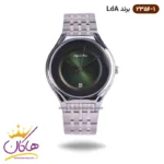 ساعت ال دی ای نقره ای صفحه سبز 2356/1 | لویجی د آنا LDA