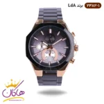 ساعت ال دی ای مشکی قاب رزگلد 2382/1 | لویجی د آنا LDA