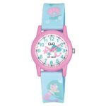ساعت دخترانه کیو اند کیو طرح پری دریایی مدل Q&Q) VR99J012Y)