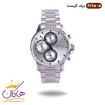 ساعت کرست فلزی مردانه نقره ای کد 6195/5 CREST
