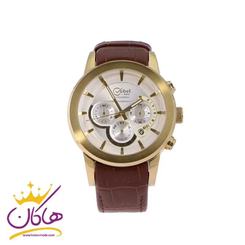 ساعت کوبل کرنوگراف بند چرمی قهوه ای اورجینال ساعت کوبل کرنوگراف بند چرمی قهوه ای اورجینال | 6100/7 COBEL - Image 1