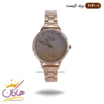 ساعت کرست فلزی زنانه رزگلد صفحه شاین کد 6141/1 CREST