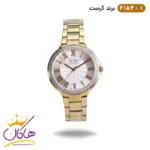 ساعت فلزی کرست زنانه طلایی | 6154/1 CREST