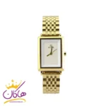 ساعت داتیس زنانه طلایی صفحه مستطیل سفید 8551/1