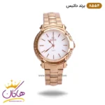 ساعت مچی زنانه داتیس تمام رزگلد صفحه سفید 8554/4