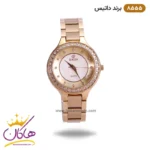 ساعت مچی زنانه داتیس تمام رزگلد صفحه سفید 8555/4
