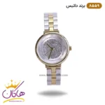 ساعت مچی زنانه داتیس نقره ای طلایی صفحه اکلیلی 8559/2