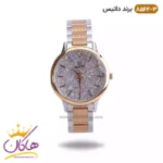 ساعت مچی زنانه داتیس بند نقره ای رزگلد 8562/3