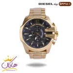 ساعت دیزل شاخدار فلزی طلایی | کد 4318/1 G