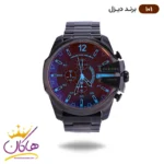 ساعت دیزل شاخدار مشکی شیشه هفت رنگ مردانه | کد 101