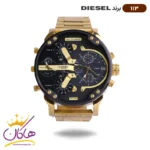 ساعت دیزل طلایی صفحه مشکی | کد113