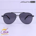 عینک امپریوآرمانی مردانه خلبانی مشکی 4060 | Emporio Armani