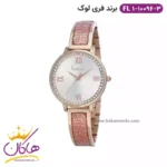 ساعت مچی فری لوک زنانه بند قرمز قاب نگین دار FL.1.10096.3