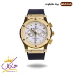 ساعت هابلوت مردانه کرنوگراف قاب طلایی صفحه سفید 582888