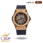 ساعت هابلوت مردانه بند رابر اتوماتیک صفحه اسکلتون 999/2