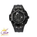 ساعت هابلوت مردانه فضایی بند رابر تمام مشکی G146