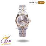 ساعت مچی زنانه هامان نقره ای رزگلد کد Haman L 1109