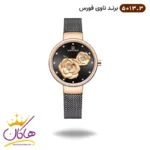 ساعت مچی زنانه نیوی فورس مشکی قاب رزگلد 5013/3