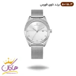 ساعت مچی زنانه نیوی فورس نقره ای بند حصیری 5015/3