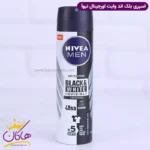 اسپری مردانه نیوآ مدل Black And White Invisible حجم 150 میلی لیتر