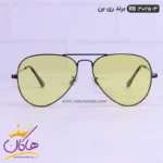 عینک ری بن مشکی زرد اورجینال 3025