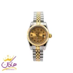ساعت رولکس زنانه دیت جاست صفحه طلایی 197