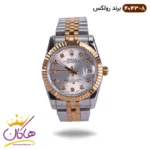 ساعت رولکس مردانه فلزی دیت جاست نقره ای 4043/8