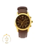 ساعت مچی طرح رومانسون زنانه چرم قهوه ای طلایی | Romanson