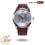 ساعت سولیدا مردانه بند چرم قهوه ای کد G 1128