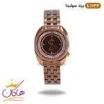 ساعت مچی زنانه سولیدا رز گلد صفحه قهوه ای کد Solida L 1134
