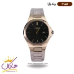 ساعت زارا ست بند فلزی طلایی صفحه مشکی 3056 - Image 3