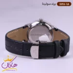 ساعت ست سولیدا بند چرمی مشکی مدل 1128 - Image 4