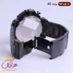 ساعت مردانه الکساندر فلزی تمام مشکی کربن | 9205/1 - Image 4