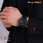 ساعت مردانه الکساندر فلزی تمام مشکی کربن | 9205/1 - Image 3