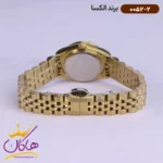 ساعت الکسا زنانه فلزی طلایی نگین دار کد 0052/2 - Image 4