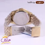 ساعت الکسا مردانه فلزی طلایی صفحه سفید کد 0056/2 - Image 3