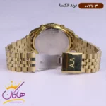 ساعت الکسا مردانه فلزی کد طلایی فول دیت 0071/3 - Image 4