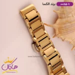 ساعت الکسا زنانه فلزی صفحه هندسی کد 0085/1 - Image 3