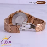 ساعت ای پی رزگلد صفحه مشکی مردانه | کد AF 1998/8 - Image 4