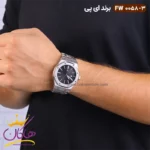 ساعت ای پی مردانه فلزی صفحه مشکی fw0058/3 - Image 5