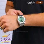ساعت ای پی مردانه فلزی صفحه سبز مدل 236 - Image 4