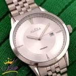 ساعت الکسا مردانه فلزی نقره ای صفحه ساده کد 0077/2 - Image 2
