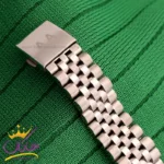 ساعت الکسا مردانه فلزی نقره ای صفحه ساده کد 0077/2 - Image 3